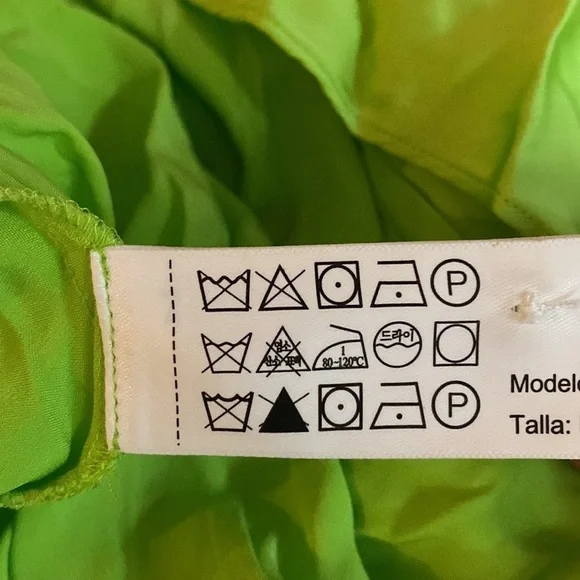 Massimo Dutti Green Satin Effect Halter Midi Dress. Size M. - Picture 8 of 8